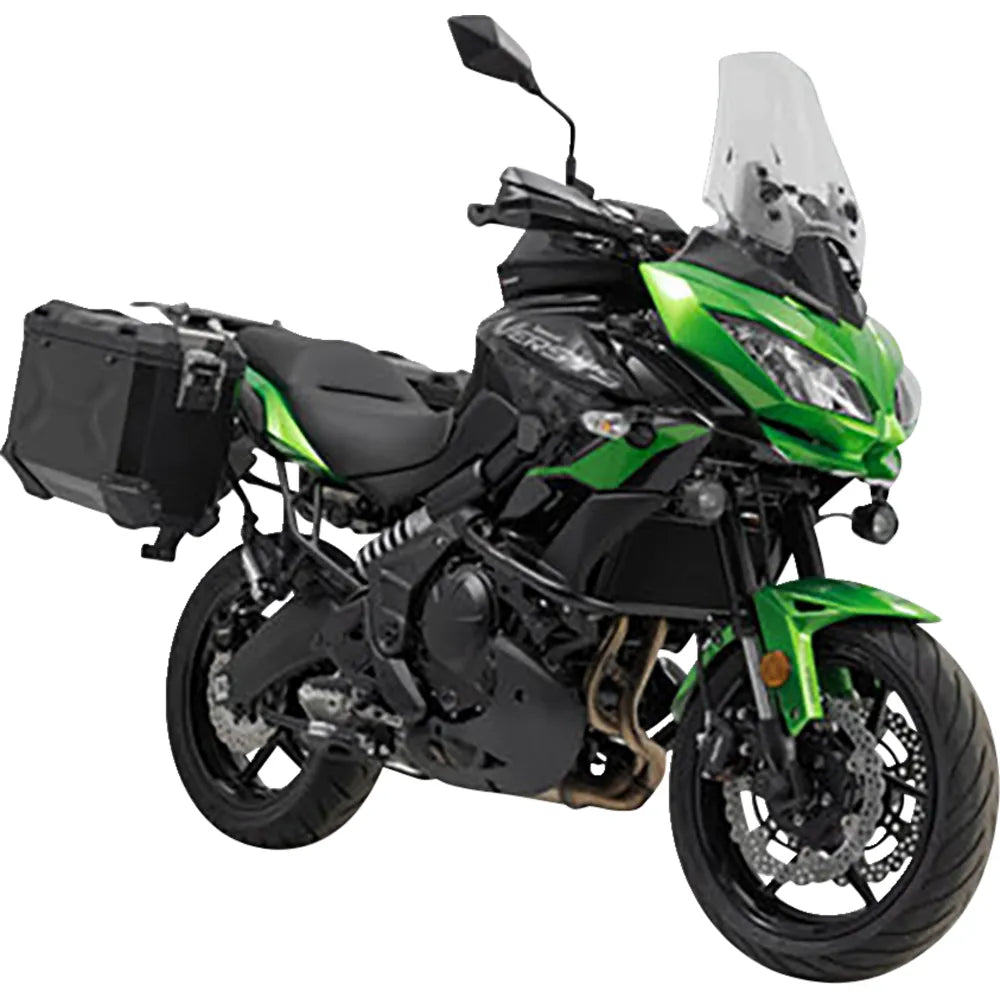 TRAX ADV Aluminum Case System - Black - Kawasaki Versys 650 '14-'22
