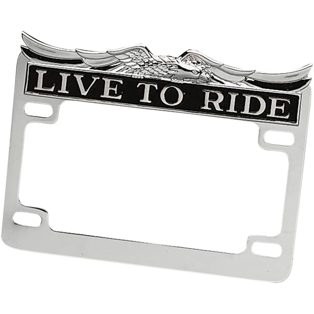 Marco de Licencia Live Ride - Cromo