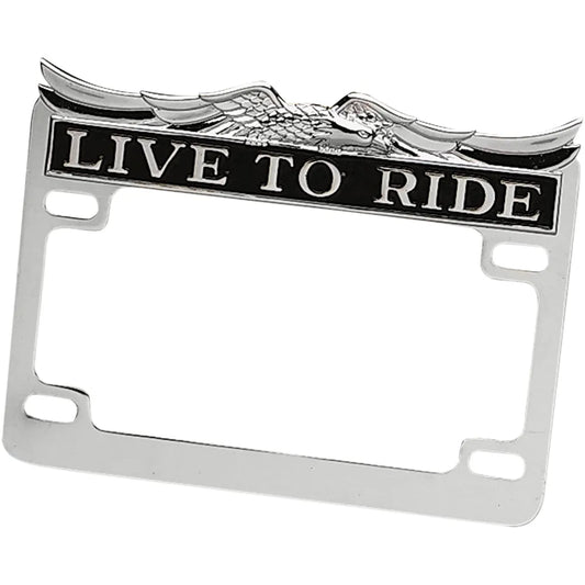 Marco de Licencia Live Ride - Cromo
