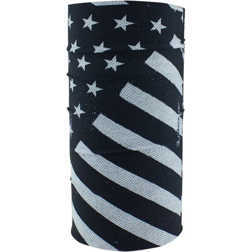 Lined Motley Tube - B & W Flag