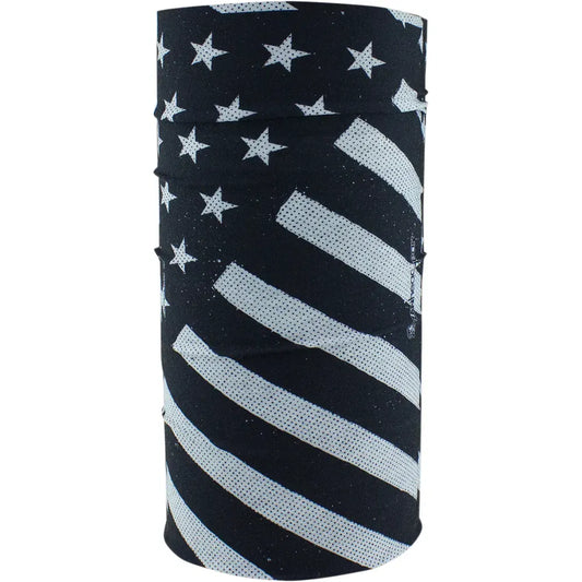Lined Motley Tube - B & W Flag