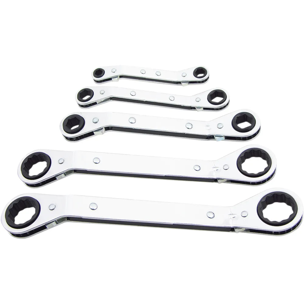 Wrench Set Ratcheting Offset Society of Automotive Engineers