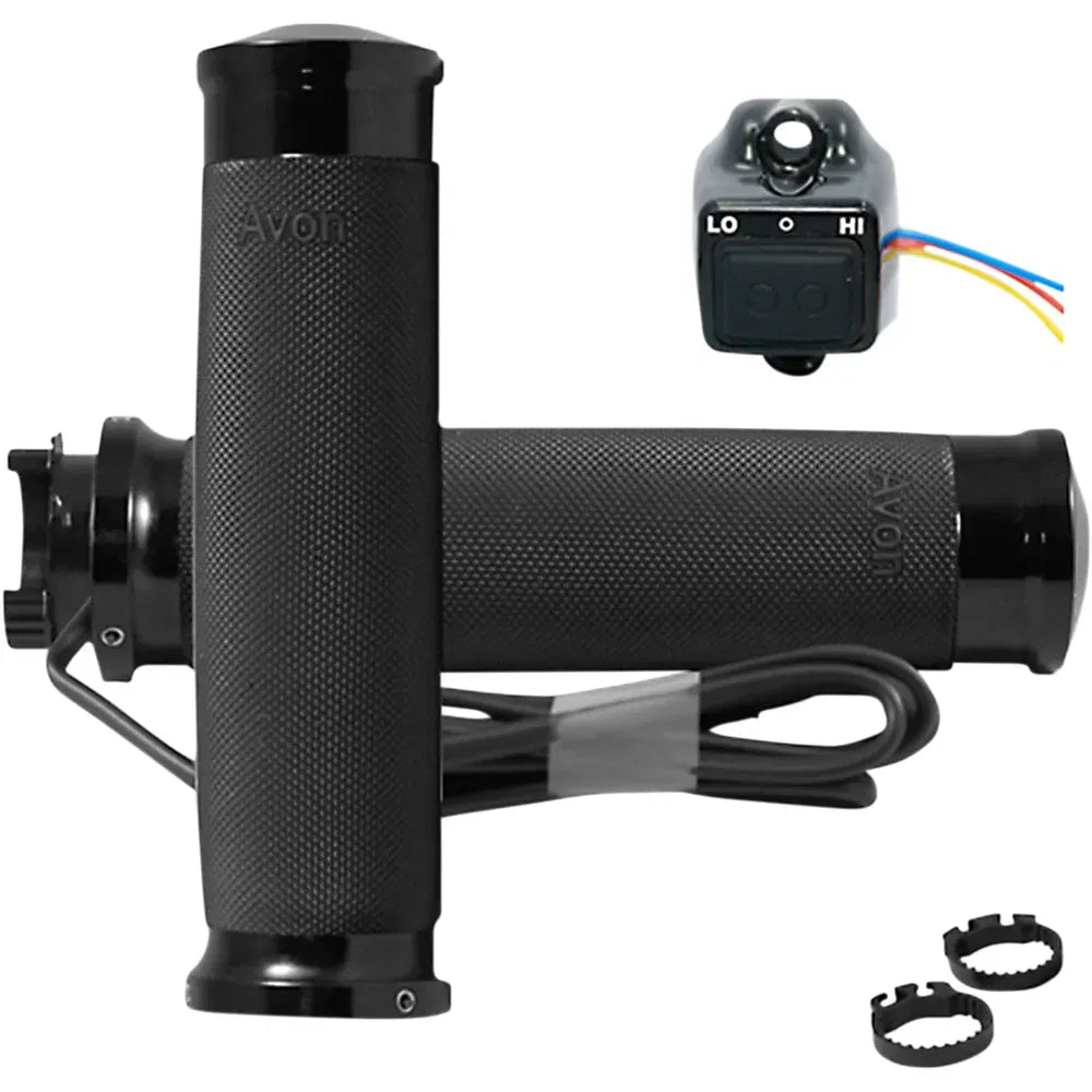 Grips - Heated - Custom Contour - Metric - Black