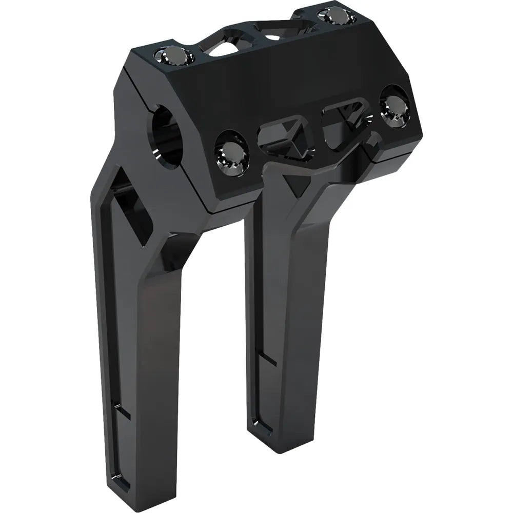 Risers - Pullback - 8" - 1" Clamping - Black Anodized