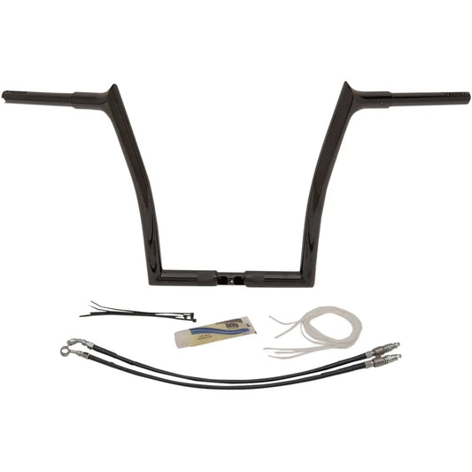 Black 14" Pointed Top Handlebar Kit795