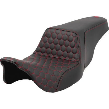 Asiento elevado tipo panal - Asiento elevado - Panal - Costuras rojas - FL '08-'23