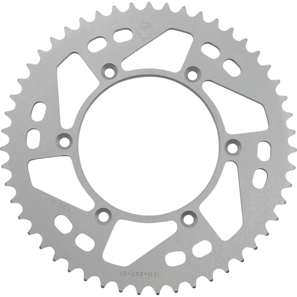 Corona Trasera Aluminio - Corona Trasera - Aluminio - 51 Dientes - Plata - Husaberg/Husqvarna/KTM