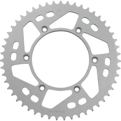 Corona Trasera Aluminio - Corona Trasera - Aluminio - 51 Dientes - Plata - Husaberg/Husqvarna/KTM