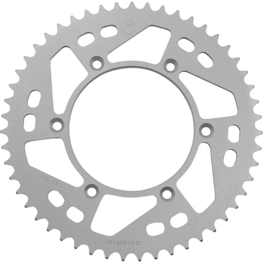 Corona Trasera Aluminio - Corona Trasera - Aluminio - 51 Dientes - Plata - Husaberg/Husqvarna/KTM