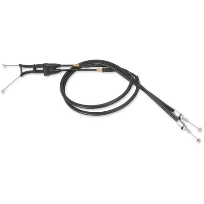 Cable del acelerador de vinilo negro.