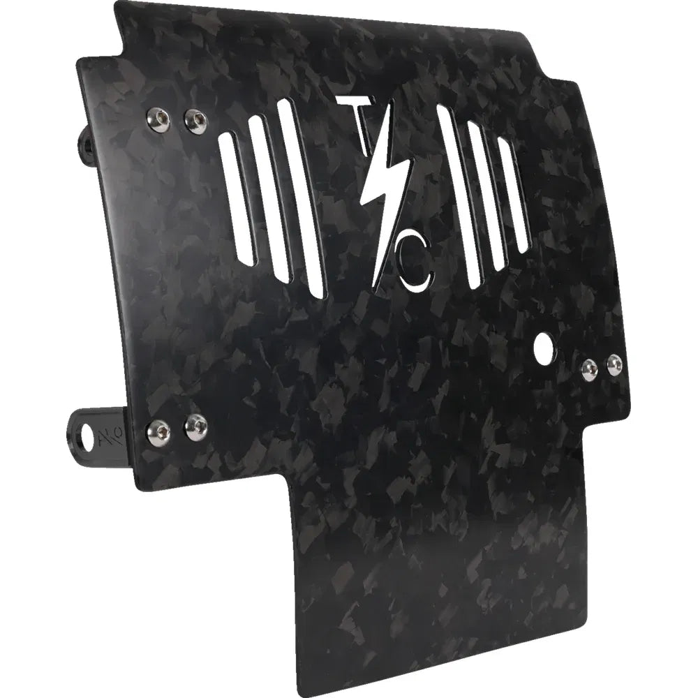 Placa protectora de fibra de carbono forjada