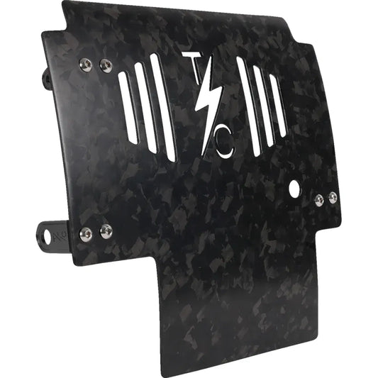 Placa protectora de fibra de carbono forjada