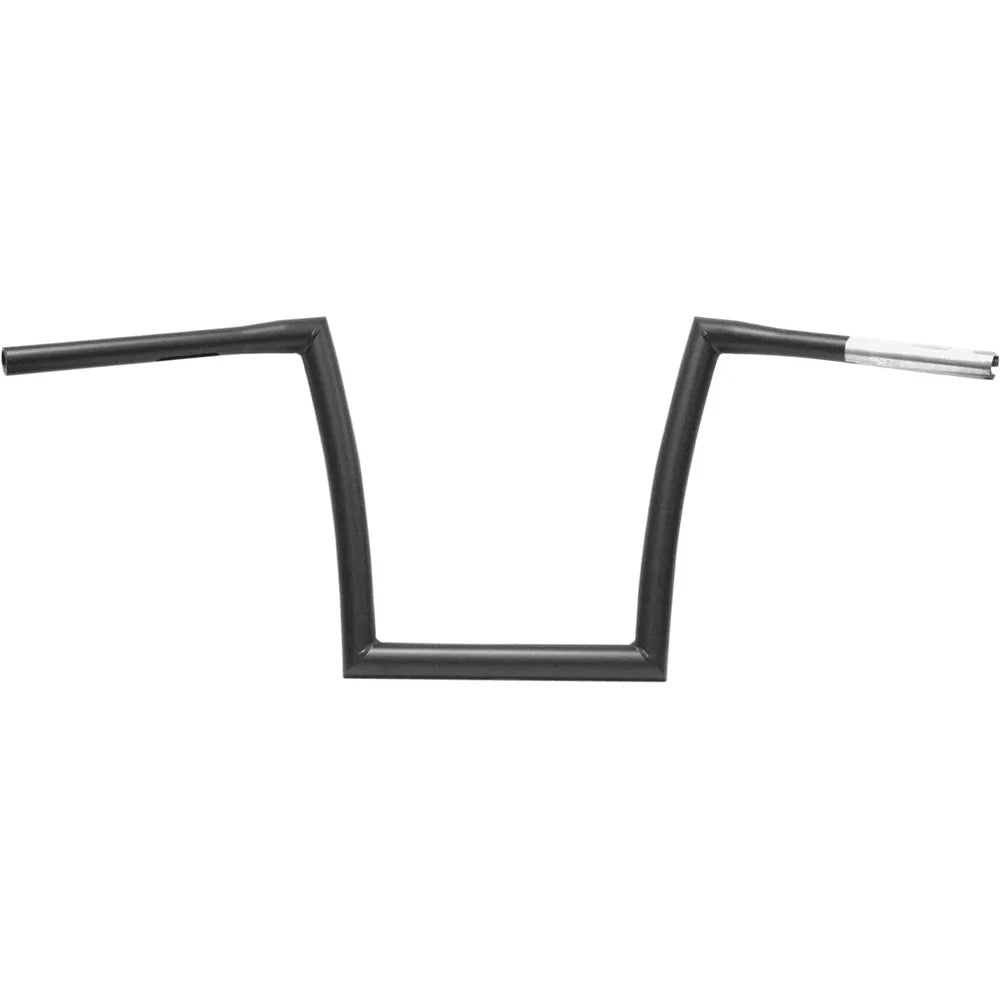 Flat Black 1-1/4" Fat Bobber Strip Handlebar With 14" Rise