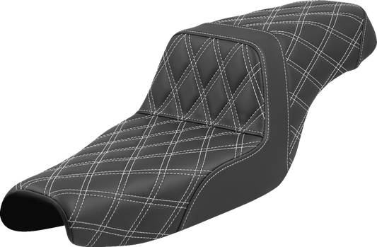 Asiento escalonado con puntada de celosía - Asiento escalonado - Puntada de celosía - Puntada blanca - XL '04-'22