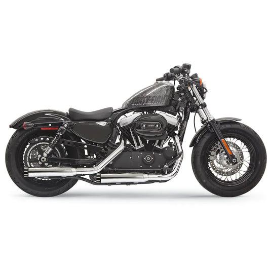 Silenciadores sin cordones Firepower Series - Silenciadores sin cordones Firepower Series - Cromo/Negro - Estriados - Sportster