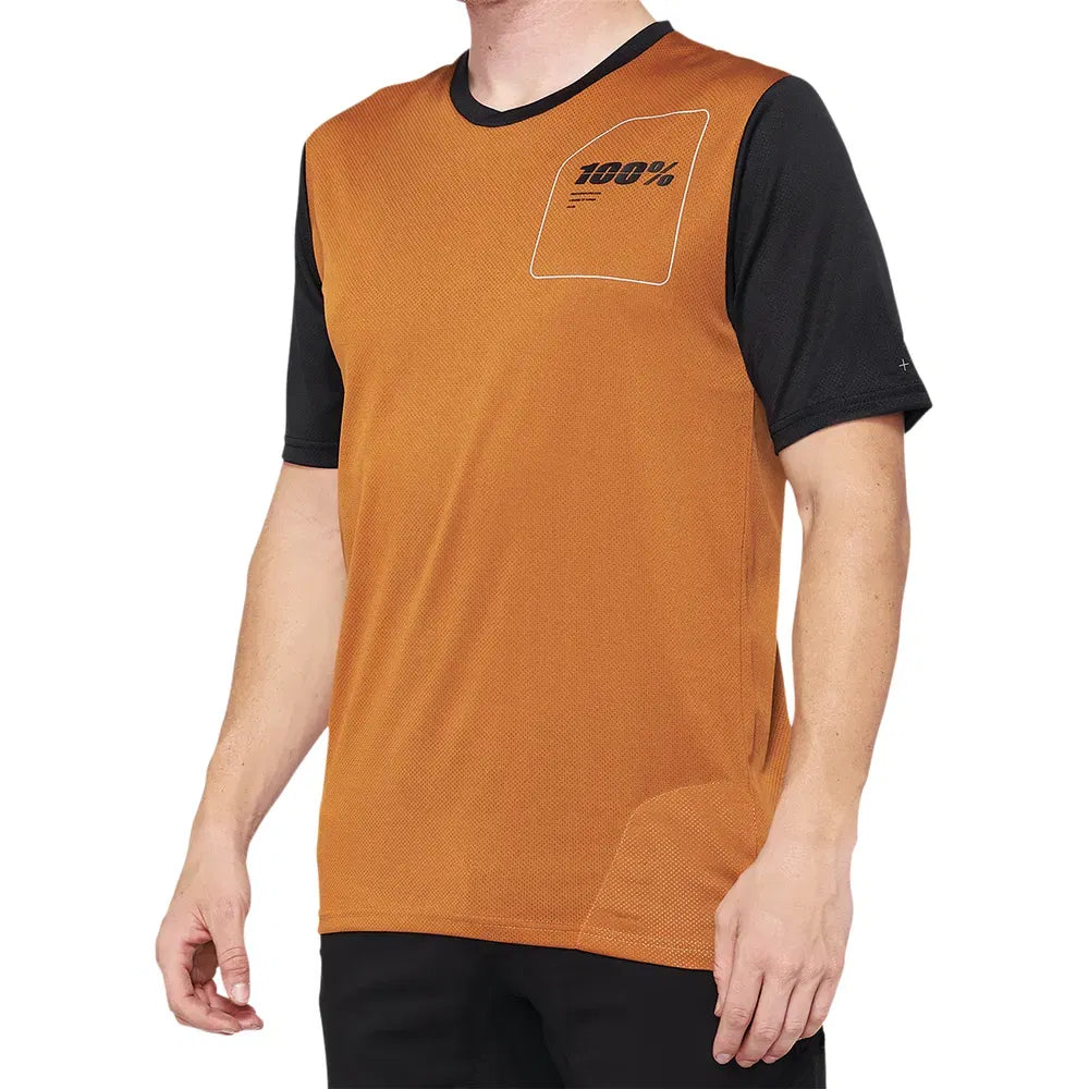 Playera 100% Ridecamp - terracota/negro