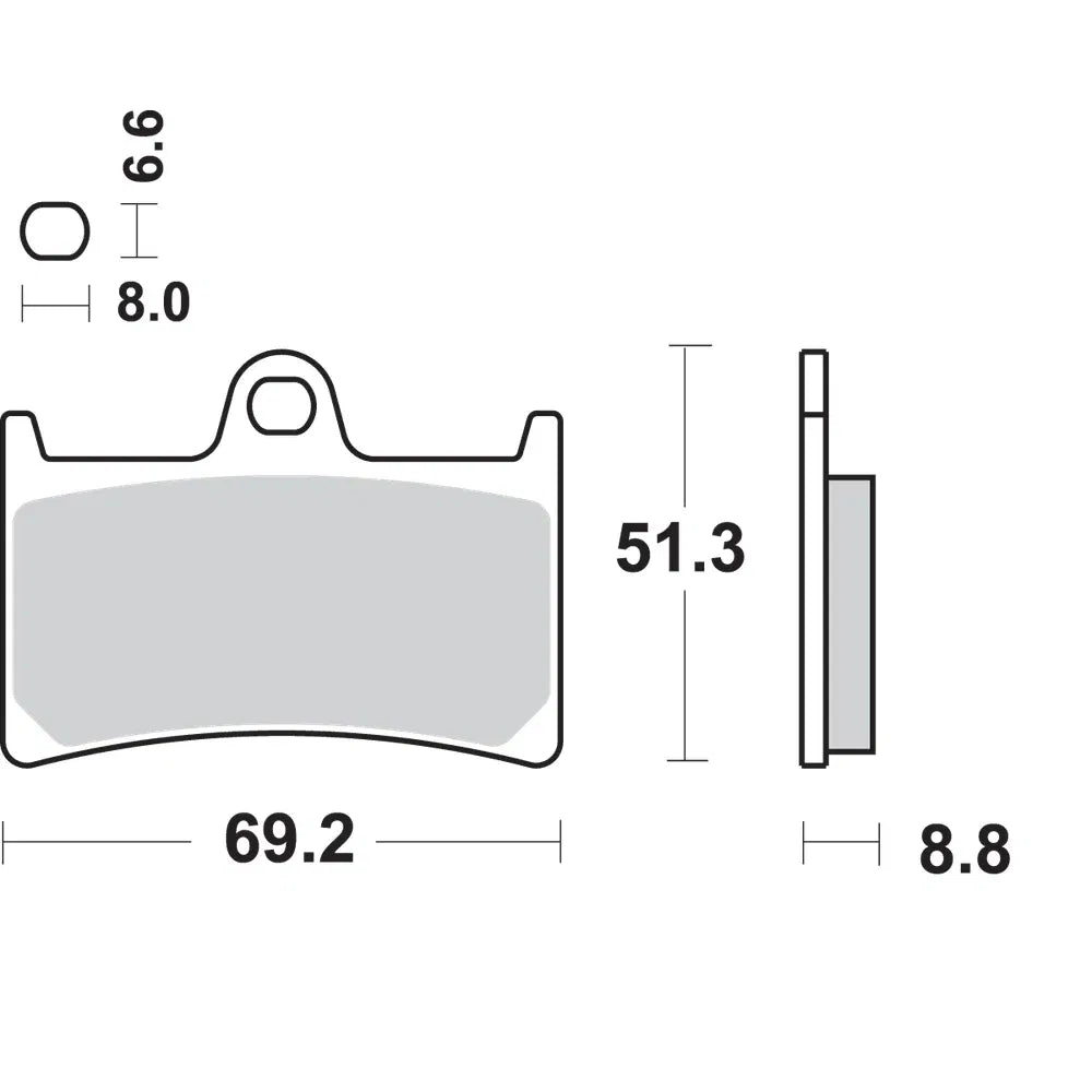 Pastillas de freno dc racing dual carbon