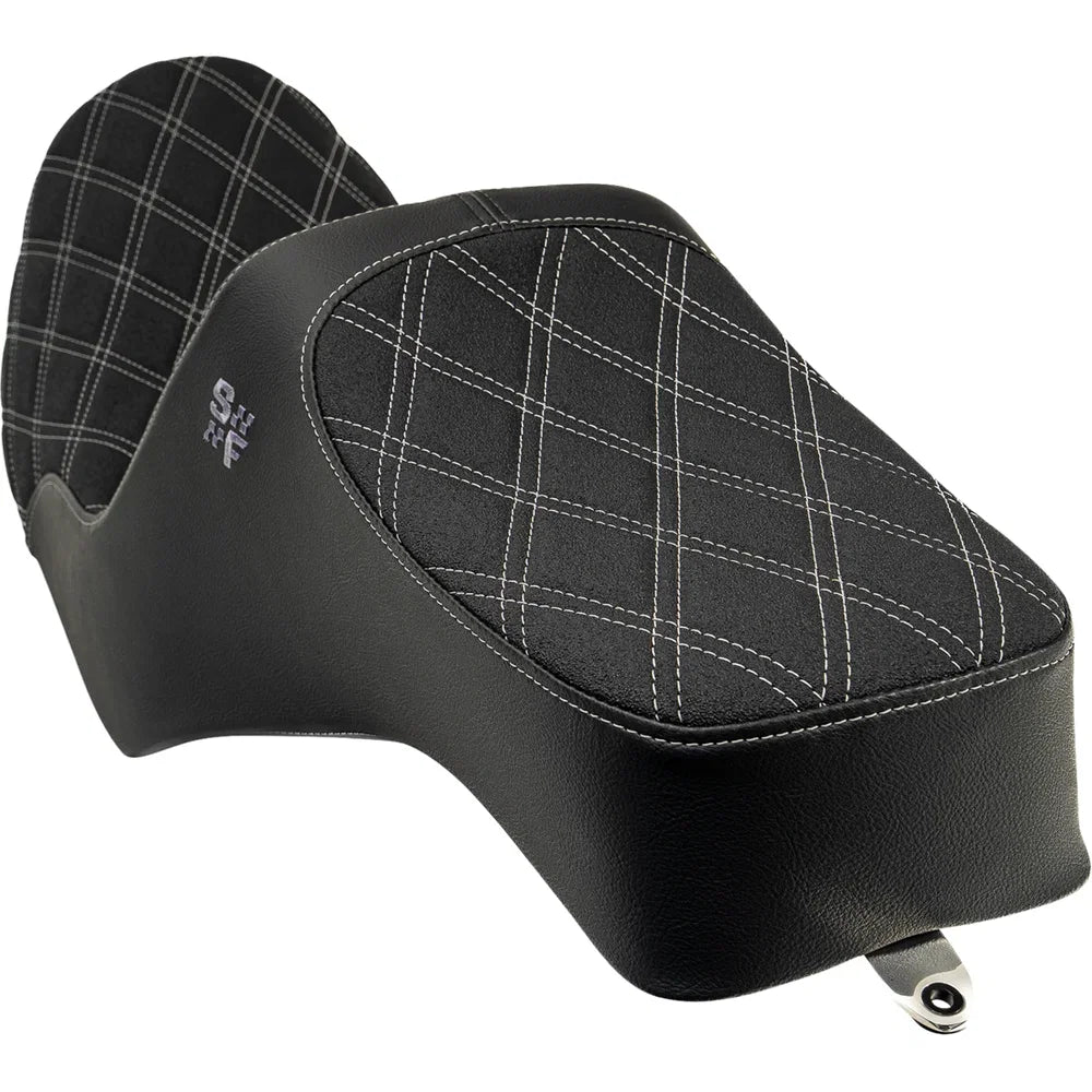 Asiento SLYFOX High Noon Vinyl Silver Double Diamond Stitch FXR '82-'00