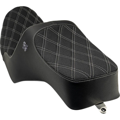 Asiento SLYFOX High Noon Vinyl Silver Double Diamond Stitch FXR '82-'00