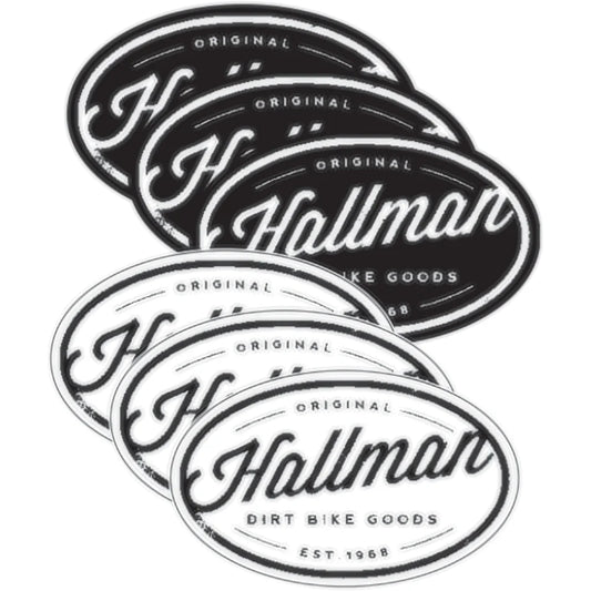 Hoja de artículos de calcomanías de hallman