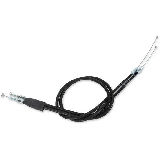 Cable del acelerador de vinilo negro.