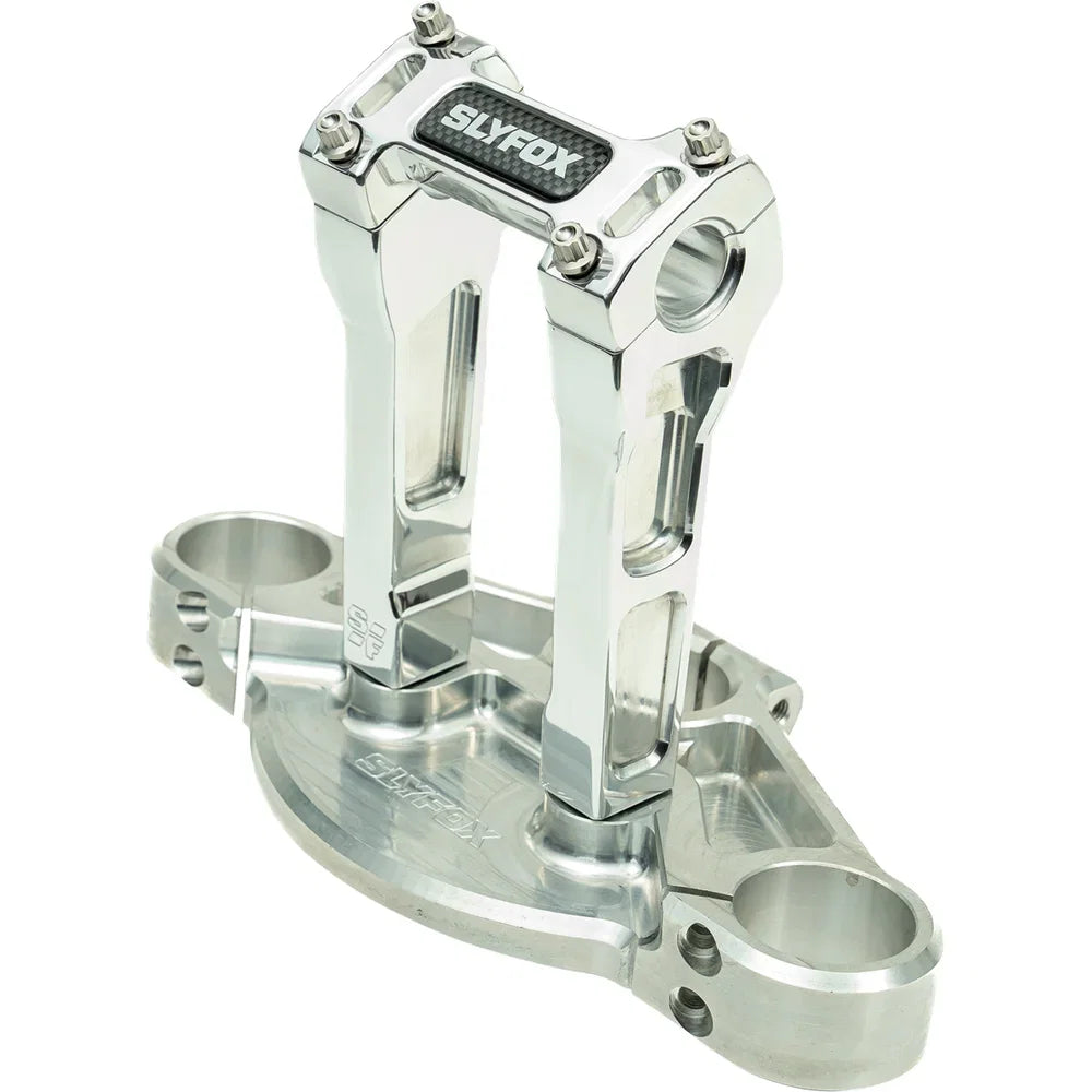 Kit SLYFOX Handlebar Riser Straight 1-1/8" Clamping 6" Rise