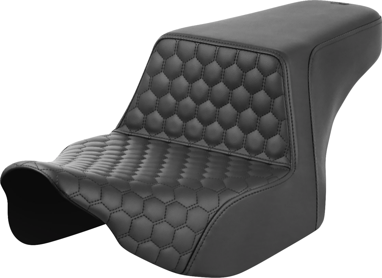 Asiento elevado en forma de panal - Asiento elevado - Delantero en forma de panal - Costuras negras - FL '23-'24