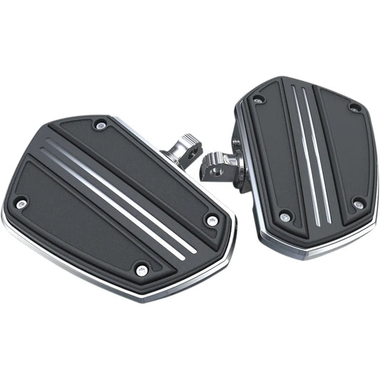 Plancha Twin Rail - Con Adaptador - Cromo