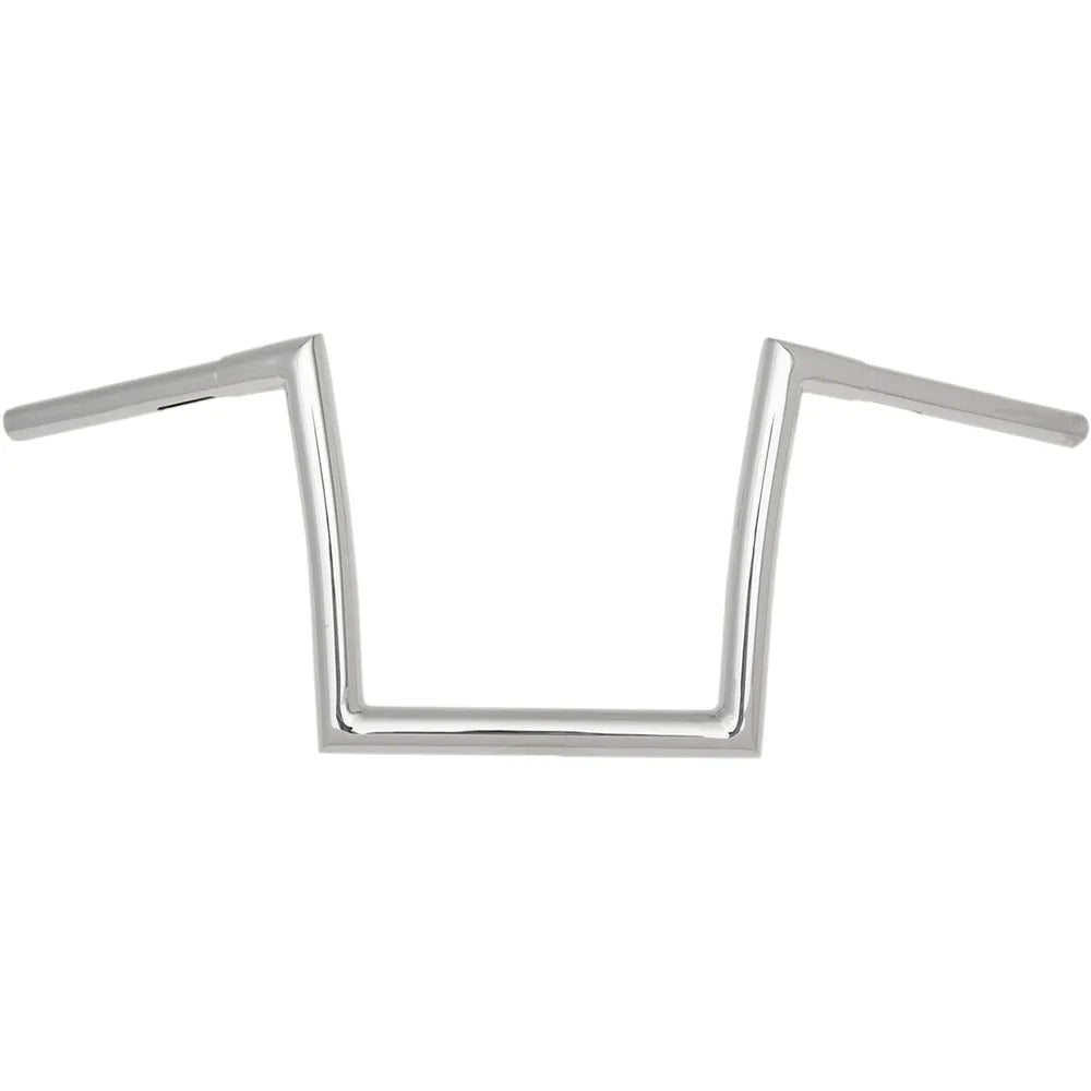 Chrome 1-1/4" Fat Bobber Strip Handlebar With 10" Rise