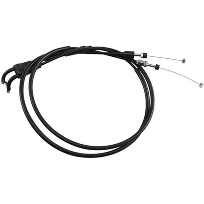 Cable del acelerador de vinilo negro.
