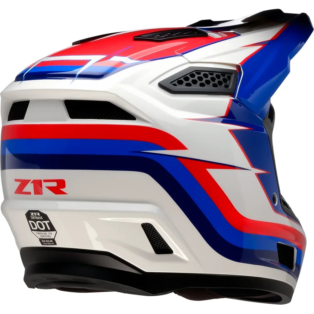 Casco Z1R Dirt Maxx Vortex Red/White/Blue