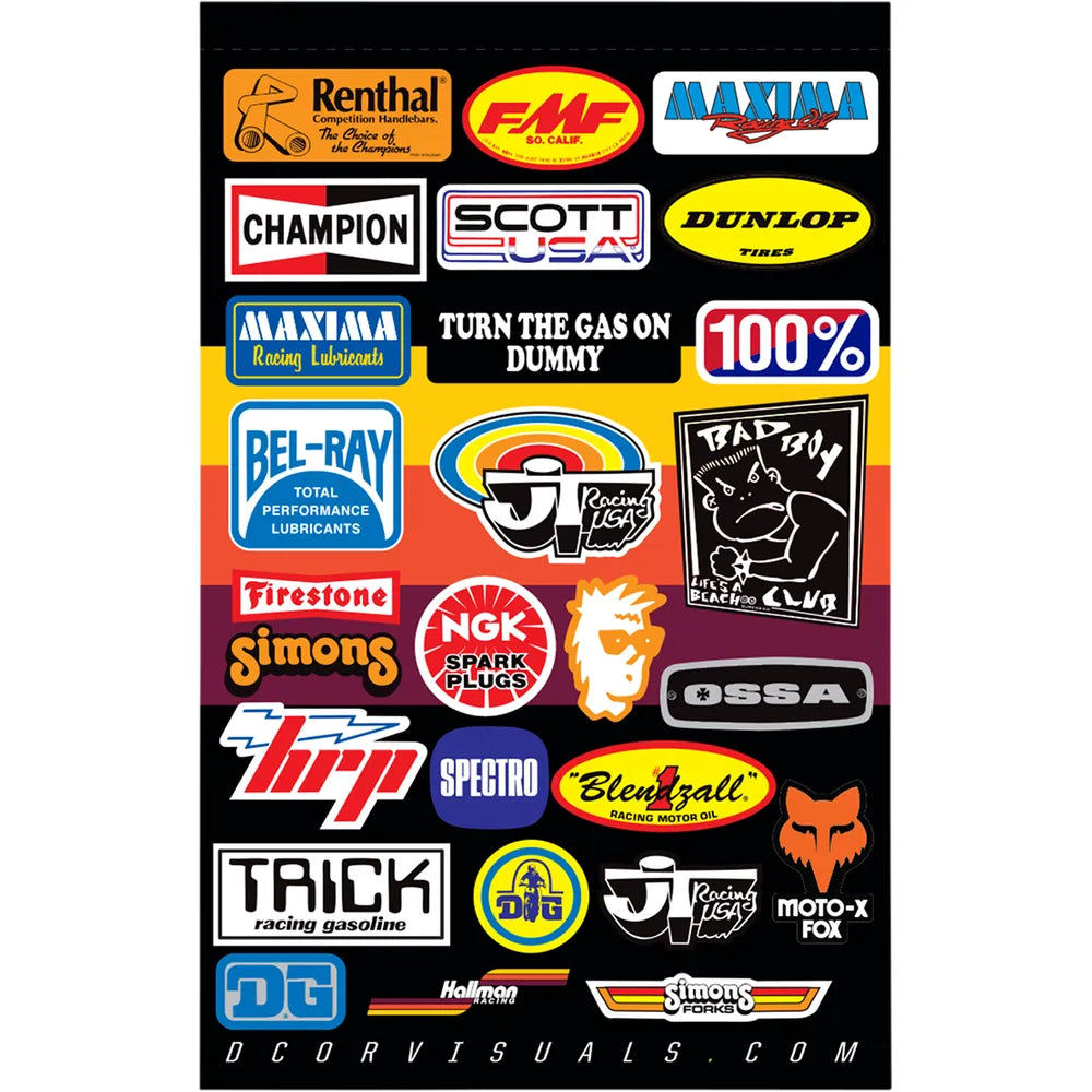 Throwback Decal Sheet