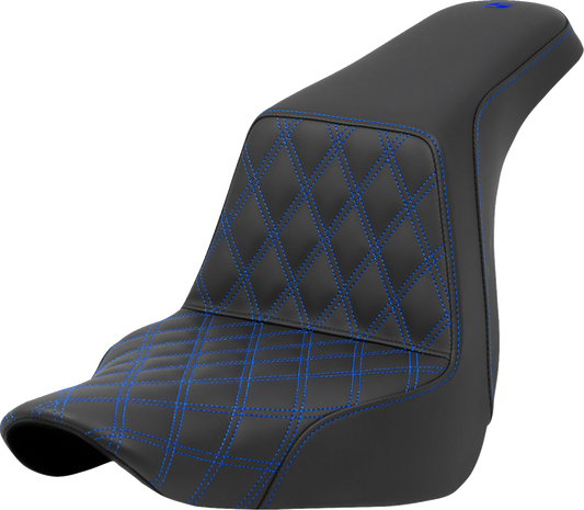 Asiento elevado con costura de celosía - Asiento elevado - Costura de celosía delantera - Costura azul - FXLR/FLSB '18-'24
