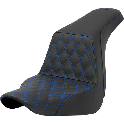 Asiento elevado con costura de celosía - Asiento elevado - Costura de celosía delantera - Costura azul - FXLR/FLSB '18-'24