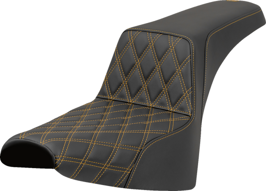 Asiento elevado con costura de celosía - Asiento elevado - Costura de celosía delantera - Costura dorada - FXST/FXBB '18-'25