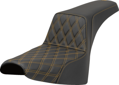 Asiento elevado con costura de celosía - Asiento elevado - Costura de celosía delantera - Costura dorada - FXST/FXBB '18-'25