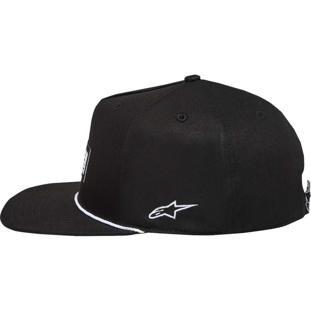 Gorra snapback con etiqueta