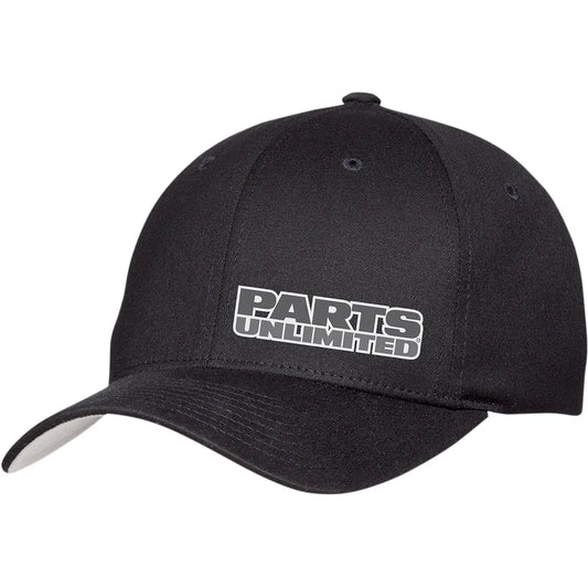 Parts Unlimited Curved Bill Hat - Black - Large/XL