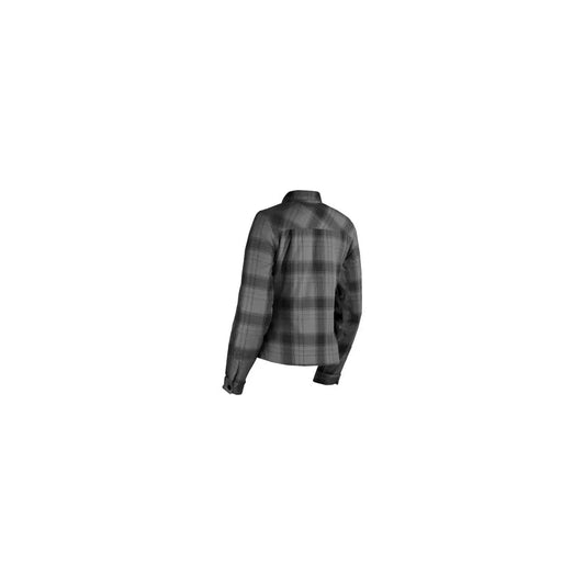 Chamarra de franela para dama Icon Fallblock - Negro