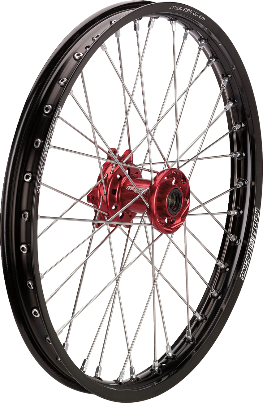 Rueda completa SX-1 - Conjunto de ruedas - SX-1 - Completa - Delantera - Rueda negra/buje rojo - 21x1,6 - Beta