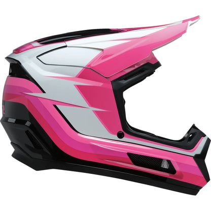 Casco infantil dirt maxx vortex rosa/blanco