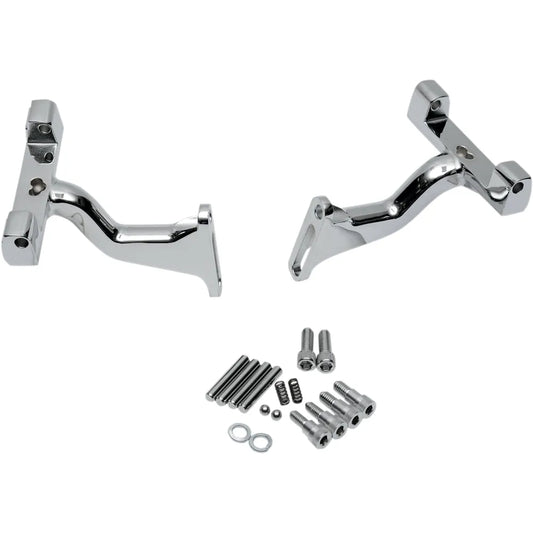 Passenger Footboard Raised Mount - Chrome