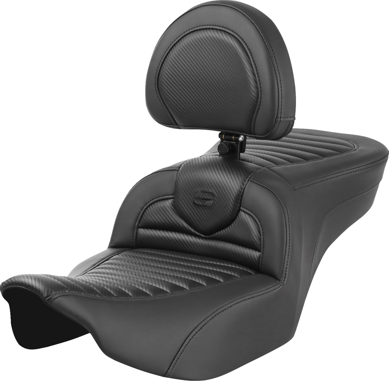 Asientos Roadsofa™ TR - Asiento Roadsofa™ - con respaldo - Tuck-n-Roll - Fibra de carbono - FLTR/FLHX '23-'24