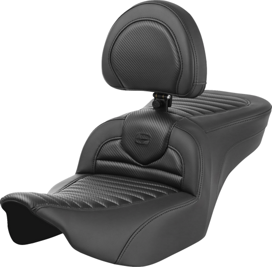 Asientos Roadsofa™ TR - Asiento Roadsofa™ - con respaldo - Tuck-n-Roll - Fibra de carbono - FLTR/FLHX '23-'24
