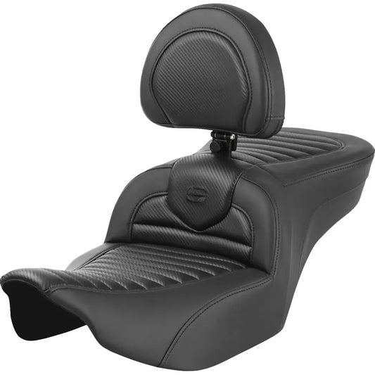 Asientos Roadsofa™ TR - Asiento Roadsofa™ - con respaldo - Tuck-n-Roll - Fibra de carbono - FLTR/FLHX '23-'24