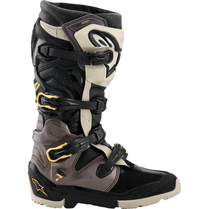 Botas tech 7 enduro drystar® negro/gris oscuro/dorado