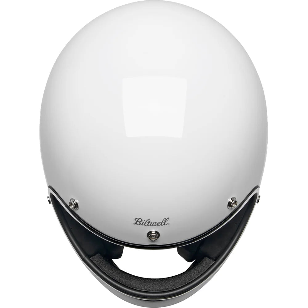 Casco gringo blanco brillo