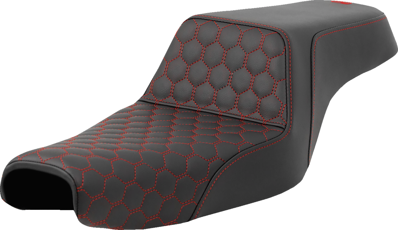 Asiento Saddlemen costura Honeycomb 3.3 Gal - Rojo