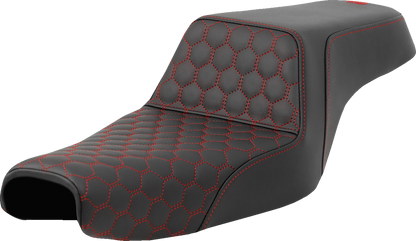 Asiento Saddlemen costura Honeycomb 3.3 Gal - Rojo