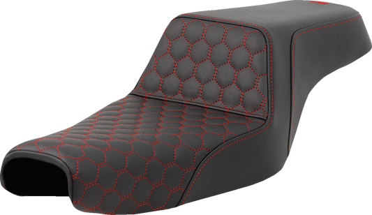 Asiento Saddlemen costura Honeycomb 3.3 Gal - Rojo